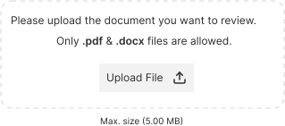 AI Contract Review Interface