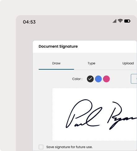 Fast, simple e-signing