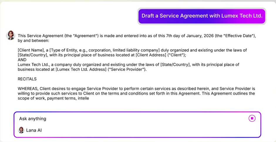 Lana Smart Business Assistance