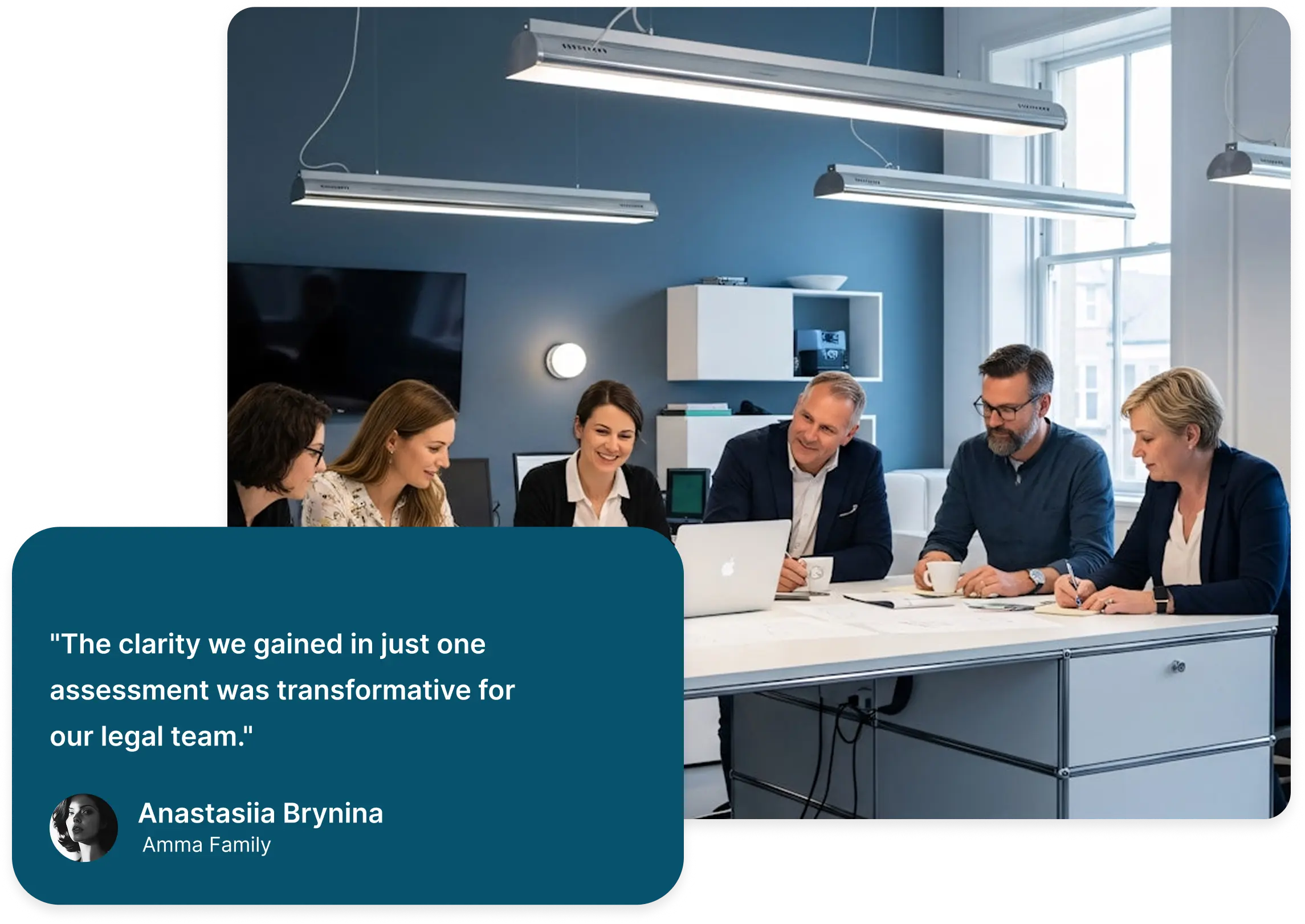 Business professionals collaborating