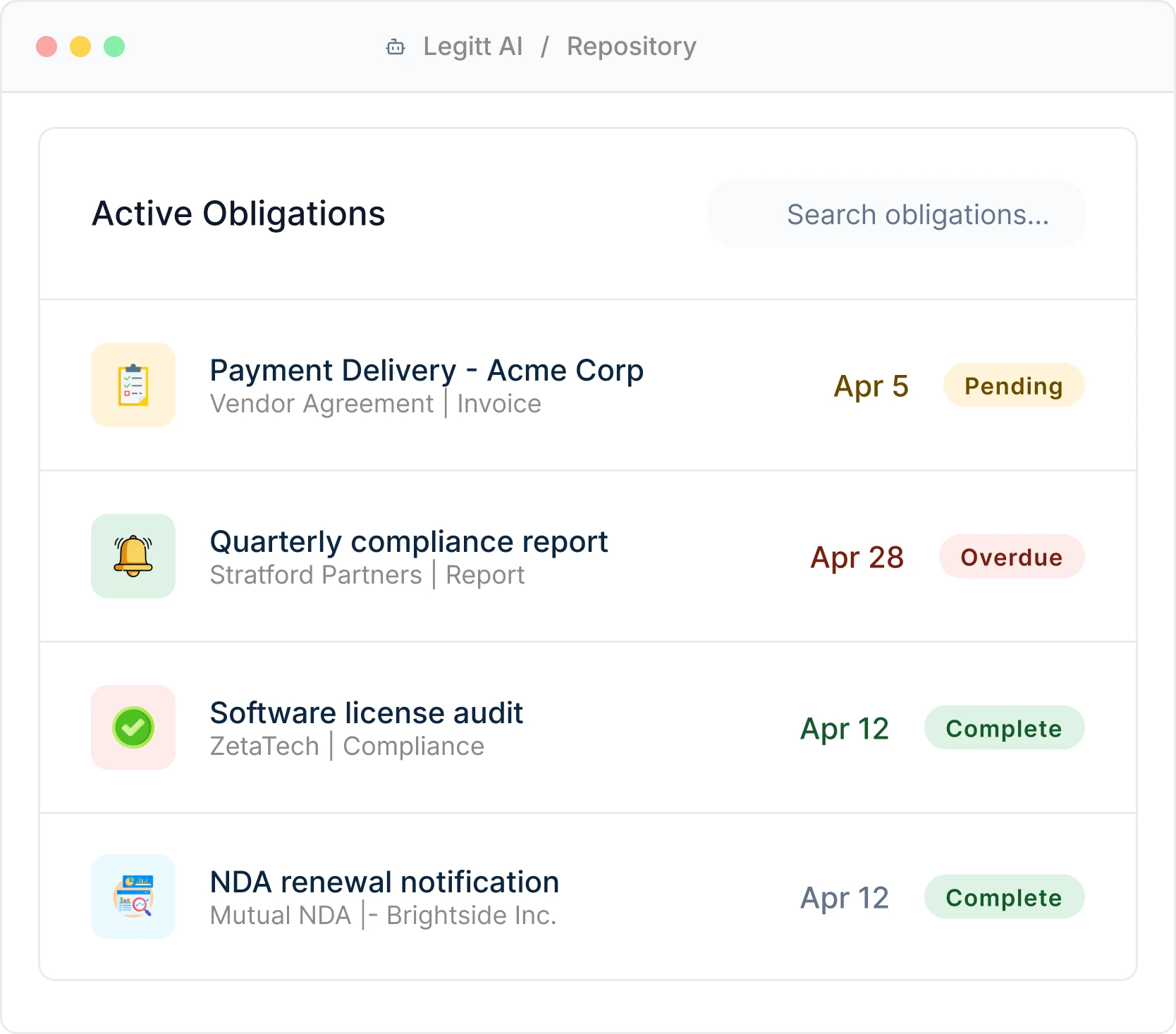 Legitt AI Word Add-in mockup inside a browser window