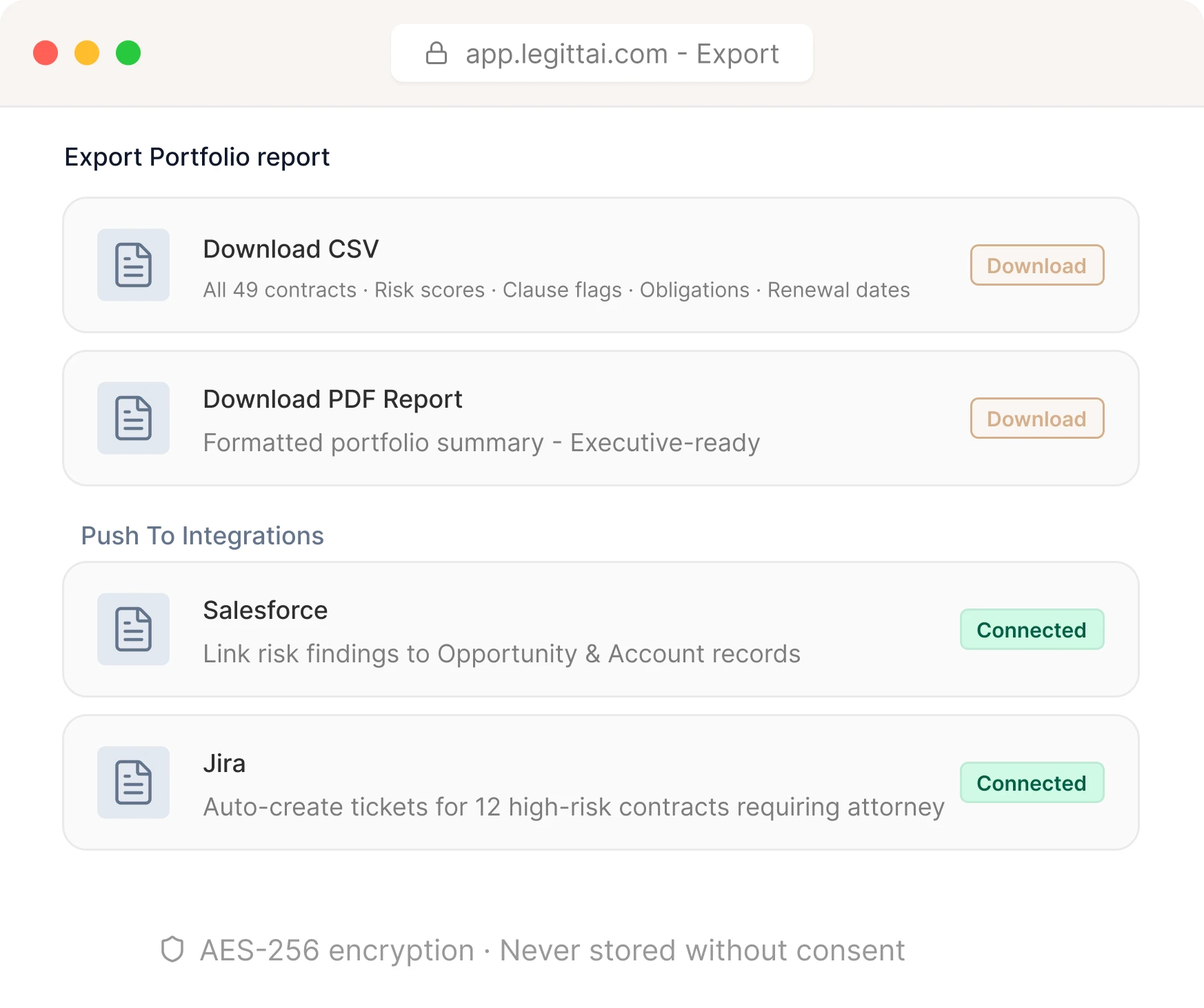 AI Contract Review Simultaneous Processing UI