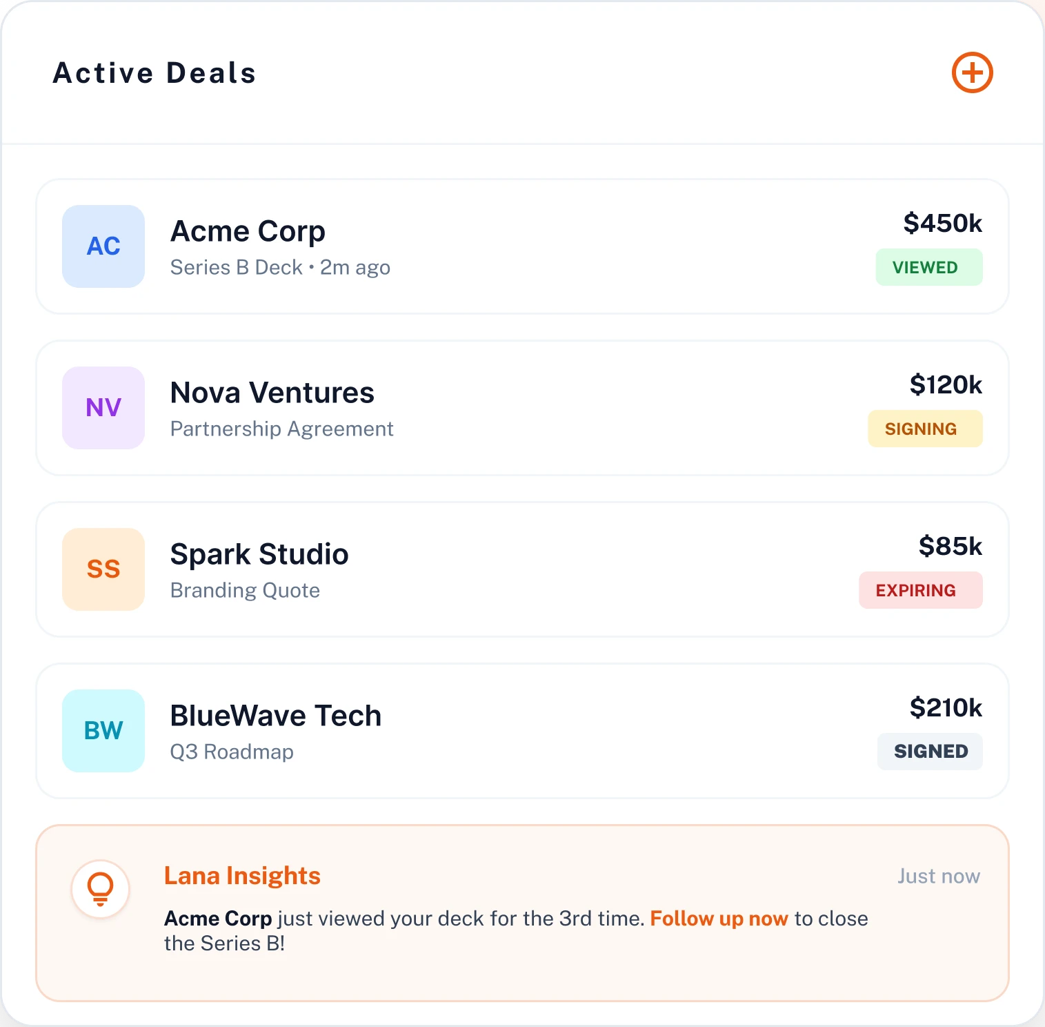 pipeline tracking mockup
